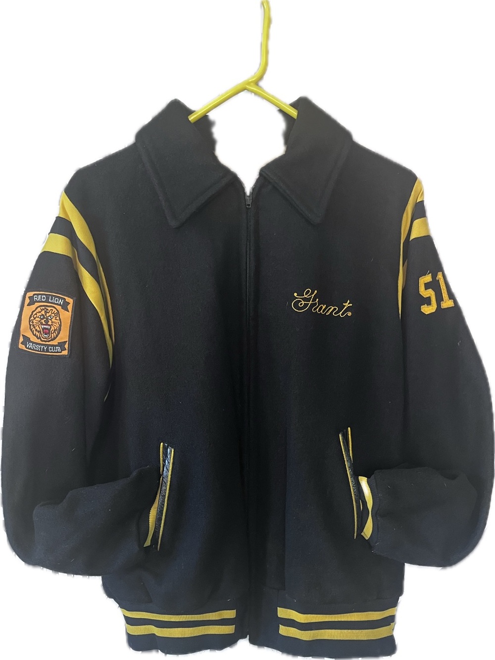 Vintage 1950s Wool Letterman Varsity Jacket Size 46 (Large)